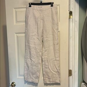 H&M Beige Linen Pants Size 6